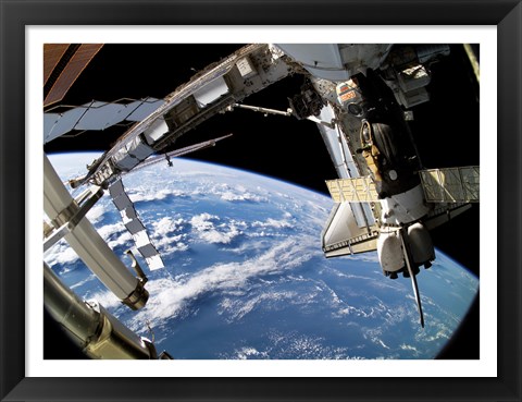 Framed Space Shuttle Atlantis, Soyuz Spacecraft, STS-115 Mission, September 17, 2006 Print