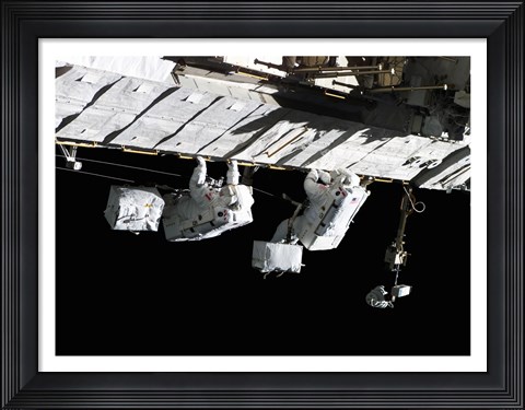 Framed Space Shuttle Atlantis, International Space Station, September 13, 2006 Print