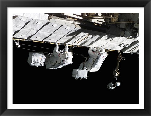 Framed Space Shuttle Atlantis, International Space Station, September 13, 2006 Print