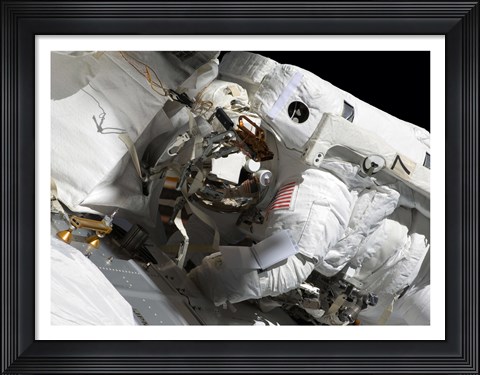 Framed Maintenance on the International Space Station Print