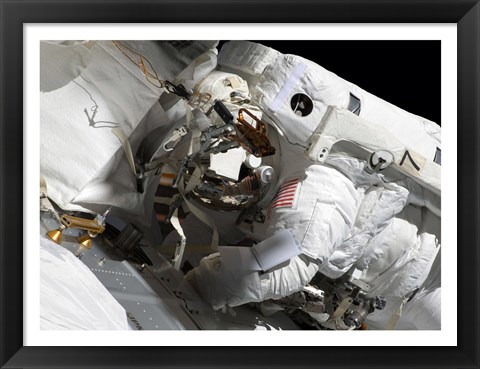 Framed Maintenance on the International Space Station Print