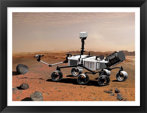 Framed Concept of NASA&#39;s Mobile Robot for Investigating Mars Print