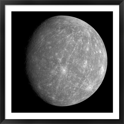 Framed Planet Mercury Print