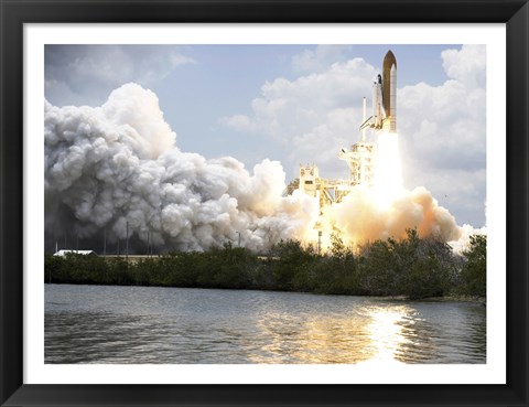 Framed Space Shuttle Atlantis Print