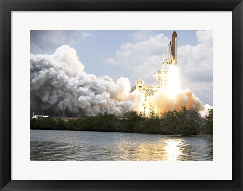 Framed Space Shuttle Atlantis Print