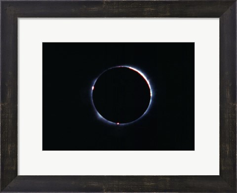 Framed Total Solar Eclipse on November 21, 1960 Print