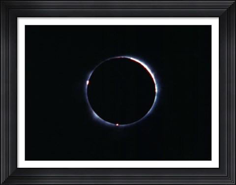 Framed Total Solar Eclipse on November 21, 1960 Print