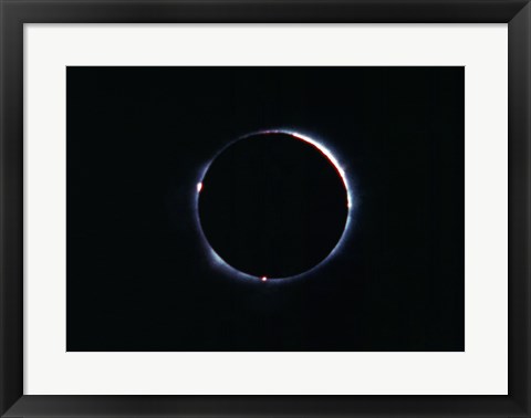 Framed Total Solar Eclipse on November 21, 1960 Print