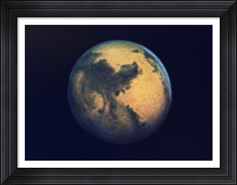 Framed Mars seen through the Hubble Telescope Print