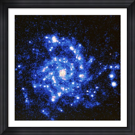 Framed U.V. Image of the Spiral Galaxy Print
