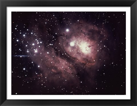 Framed Logoon Nebula in Sagittarius Print