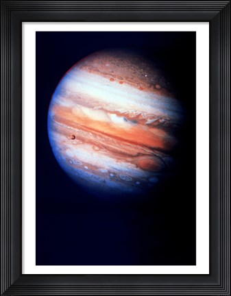 Framed Close-up of Jupiter in space Print
