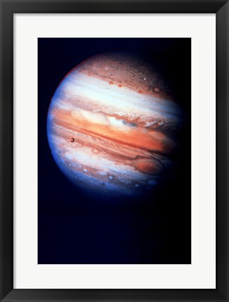 Framed Close-up of Jupiter in space Print