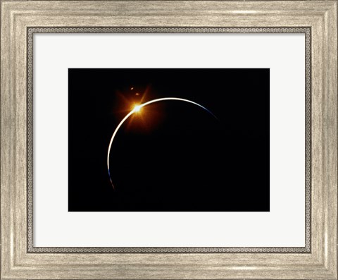Framed Apollo 12 view of a solar eclipse Print