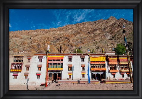 Framed Hemis Monastery facade with craggy cliff, Ladakh, India Print