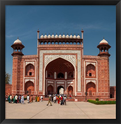 Framed Royal Gate, Taj Mahal, Agra, India Print