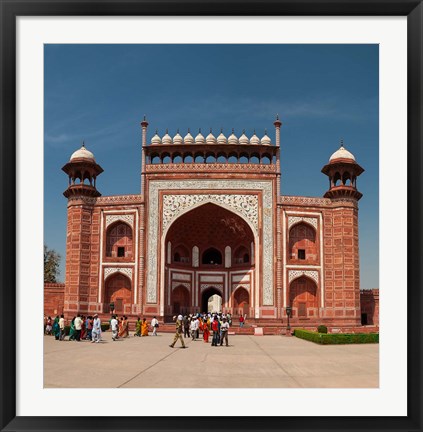 Framed Royal Gate, Taj Mahal, Agra, India Print