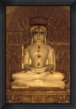Framed Hindu Statue, Rajasthan, India Print