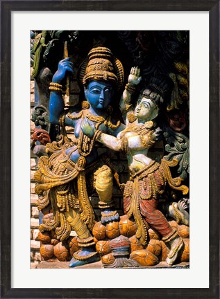 Framed Hindu Temple, Bangalore, India Print