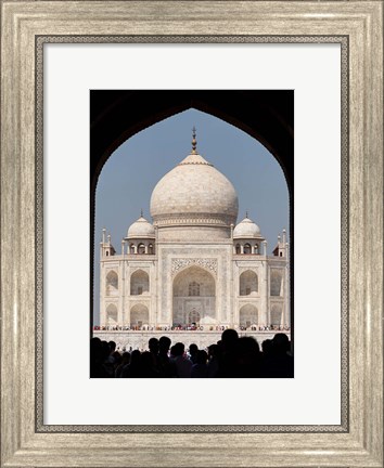 Framed Royal Gate detail s, Taj Mahal, Agra, India Print