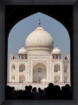 Framed Royal Gate detail s, Taj Mahal, Agra, India Print