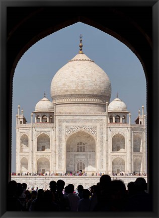 Framed Royal Gate detail s, Taj Mahal, Agra, India Print