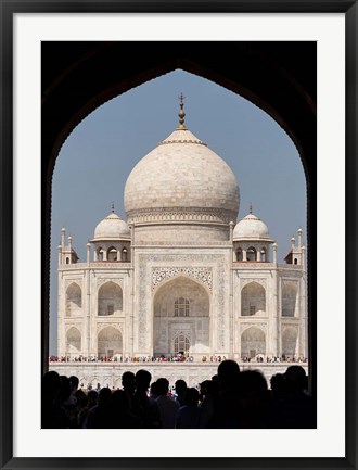 Framed Royal Gate detail s, Taj Mahal, Agra, India Print