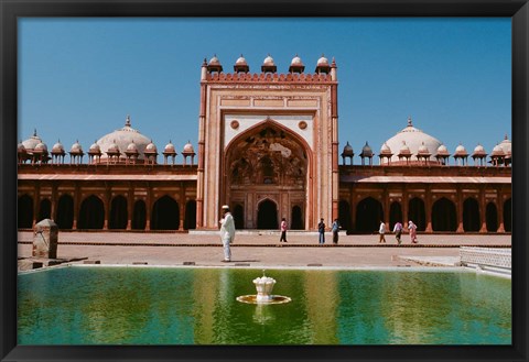 Framed Fatehpur Sikri&#39;s Jami Masjid, Uttar Pradesh, India Print