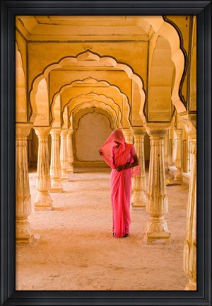Framed Arches, Amber Fort temple, Rajasthan Jaipur India Print
