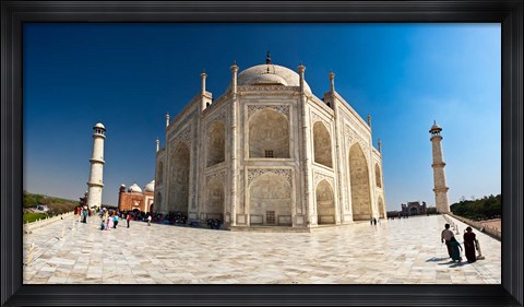 Framed main platform just outside the Taj Mahal, Agra, Inda Print