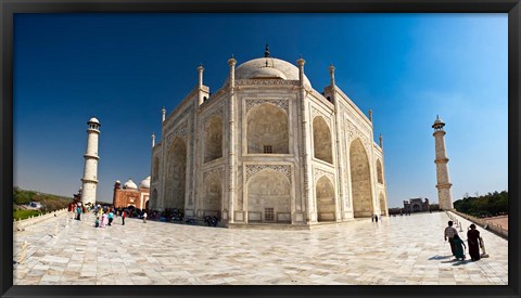 Framed main platform just outside the Taj Mahal, Agra, Inda Print