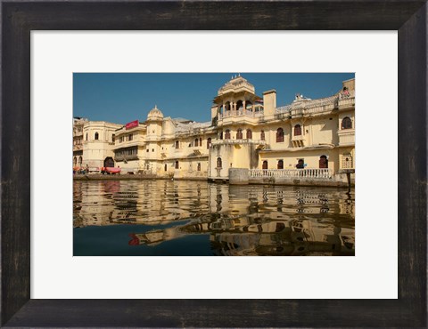 Framed Along Lake Pichola, Udaipur, Rajasthan, India Print