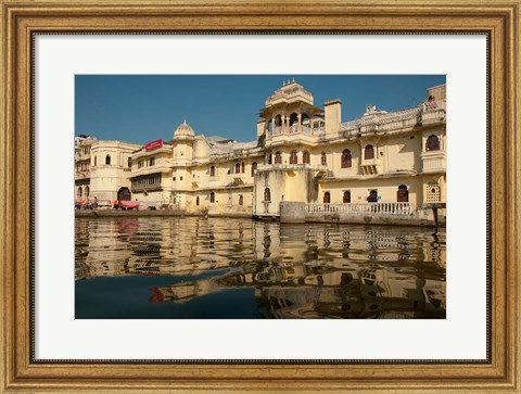 Framed Along Lake Pichola, Udaipur, Rajasthan, India Print