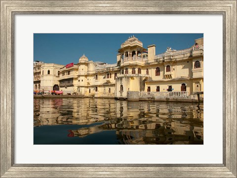 Framed Along Lake Pichola, Udaipur, Rajasthan, India Print