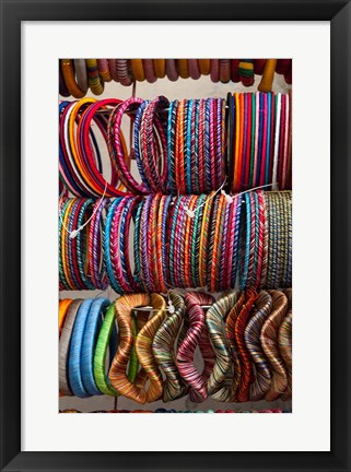 Framed Bracelets, Pushkar, Rajasthan, India. Print