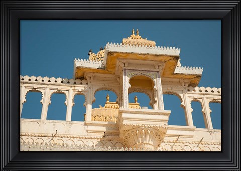 Framed City Palace, Udaipur, Rajasthan, India. Print