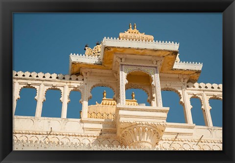 Framed City Palace, Udaipur, Rajasthan, India. Print