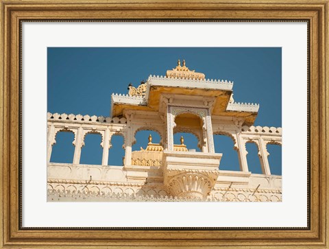 Framed City Palace, Udaipur, Rajasthan, India. Print