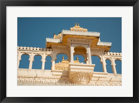 Framed City Palace, Udaipur, Rajasthan, India. Print