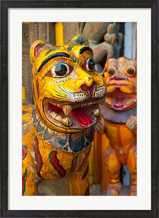 Framed Colorful handicrafts, Pushkar, India. Print