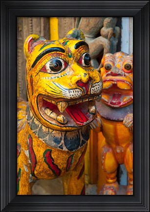 Framed Colorful handicrafts, Pushkar, India. Print