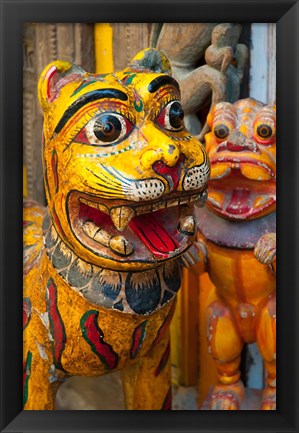 Framed Colorful handicrafts, Pushkar, India. Print