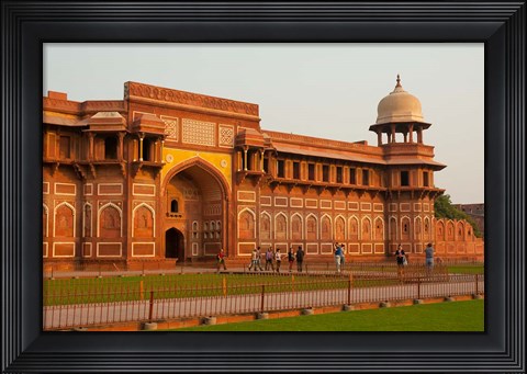 Framed Jahangiri Mahal, Agra Fort, Agra, Uttar Pradesh, India. Print