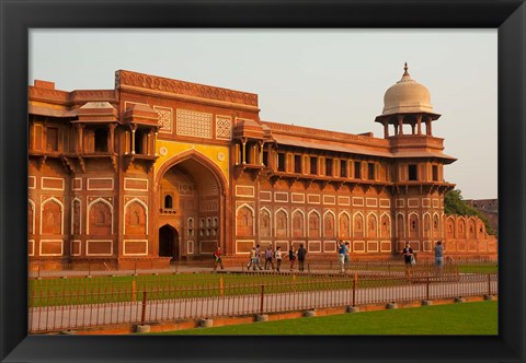 Framed Jahangiri Mahal, Agra Fort, Agra, Uttar Pradesh, India. Print