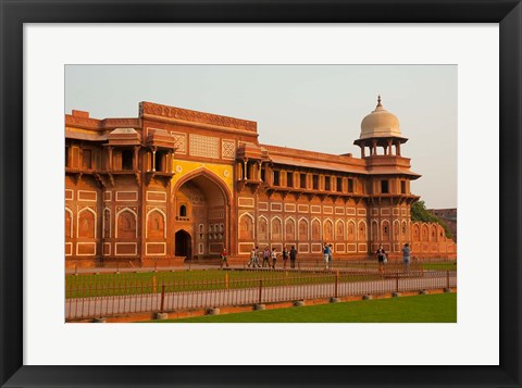 Framed Jahangiri Mahal, Agra Fort, Agra, Uttar Pradesh, India. Print