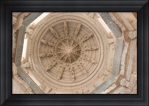Framed Jain Temple, Ranakpur, Rajasthan, India Print