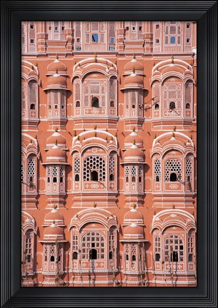 Framed Hawa Mahal (Palace of Winds), Jaipur, Rajasthan, India Print