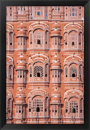 Framed Hawa Mahal (Palace of Winds), Jaipur, Rajasthan, India Print