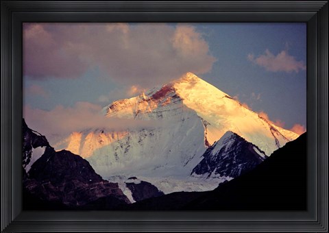 Framed India, Ladakh, Nun-Kun Peak, Zanskar Valley Print