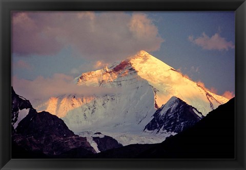Framed India, Ladakh, Nun-Kun Peak, Zanskar Valley Print
